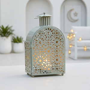 Lanternes à bougies en métal de style marocain, couleurs bonbons, pour la décoration de la maison - Product Image 2