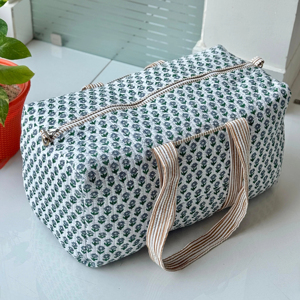 กระเป๋าผ้านวมในสไตล์สุดสัปดาห์กีฬาสุดหรูทำจากผ้าฝ้ายที่มีการปิดซิปผลิตโดยตรง - Product Image 1