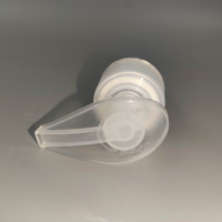 Pompe à lotion en plastique transparente 28/410 à vis gauche-droite, pompes à crème personnalisées, pompe à lotion 24 mm PPWR recyclable, écologique
