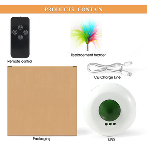 Nouvelle arrivée électrique jouet pour chat interactif plume chat intelligent Teaser jouet électrique pour chatons d'intérieur <span class=keywords><strong>Anti</strong></span>-ennui - Product Image 4