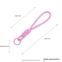Lanière de téléphone créative minimaliste la plus vendue, porte-cartes de dessin animé, porte-passe d'embarquement, porte-clés de sac à dos en polyester coloré
