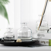 Bouteille diffuseur d'huile aromatique en verre transparent de luxe, vide, personnalisable, 50ml, 100ml, 150ml, 250ml, 500ml, pour emballage cosmétique – Vente en gros