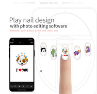 Imprimante à ongles intelligente automatique portable professionnelle H1, machine d'impression numérique 3D pour ongles, WiFi, 1 cartouche, prise en charge du DIY