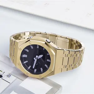 GA2100 Modification Kit Stainless Steel Watch Bezel Strap Replacement Accessories For Men's Watches GA-2100/GA-2110/GA-B2100