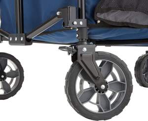 OEM 7 Cu Ftブルー折りたたみ式ヘビーデューティ実用性ワゴンポータブル折りたたみデザインスポーツ食料品ショッピング用プラットフォーム構造 - Product Image 2