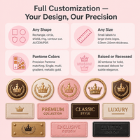 Écusson tissé personnalisé avec emblème couronne, patch en silicone, transfert thermique, logo 3D doré pour casquette, marque privée, sans frais de moule, 100m