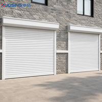 Volet roulant de garage en aluminium avec système de déverrouillage manuel à manivelle pour fonction de coupure de courant