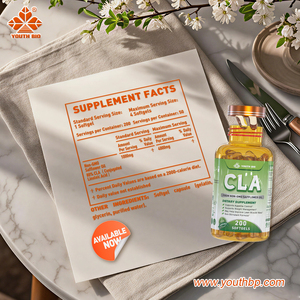 Gélules d'huile de CLA non-OGM en marque blanche OEM/ODM, 1000 mg chacune, contenant 80 % d'acide linoléique conjugué, prêtes à l'expédition - Product Image 5