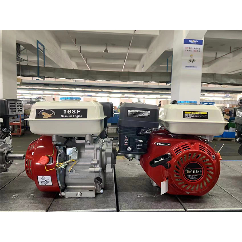 6.5HP бензиновый двигатель 168F двухцилиндровый бензиновый двигатель с электрическим стартером