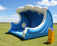 Simulateur de surf gonflable avec tapis de sécurité, planche de surf mécanique commerciale à vendre