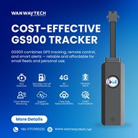 Rastreador GPS GS900 Mini 4G LTE con 1 Año de Plataforma Gratuita, Aplicación Android y Almacenamiento en la Nube, Alerta en Tiempo Real para Flotas/Autos/Logística