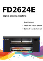 Imprimante jet d'encre par sublimation Fedar FD2624 2600 mm, 24 têtes I3200-A1, équipement d'impression sur papier transfert thermique stable pour le textile domestique