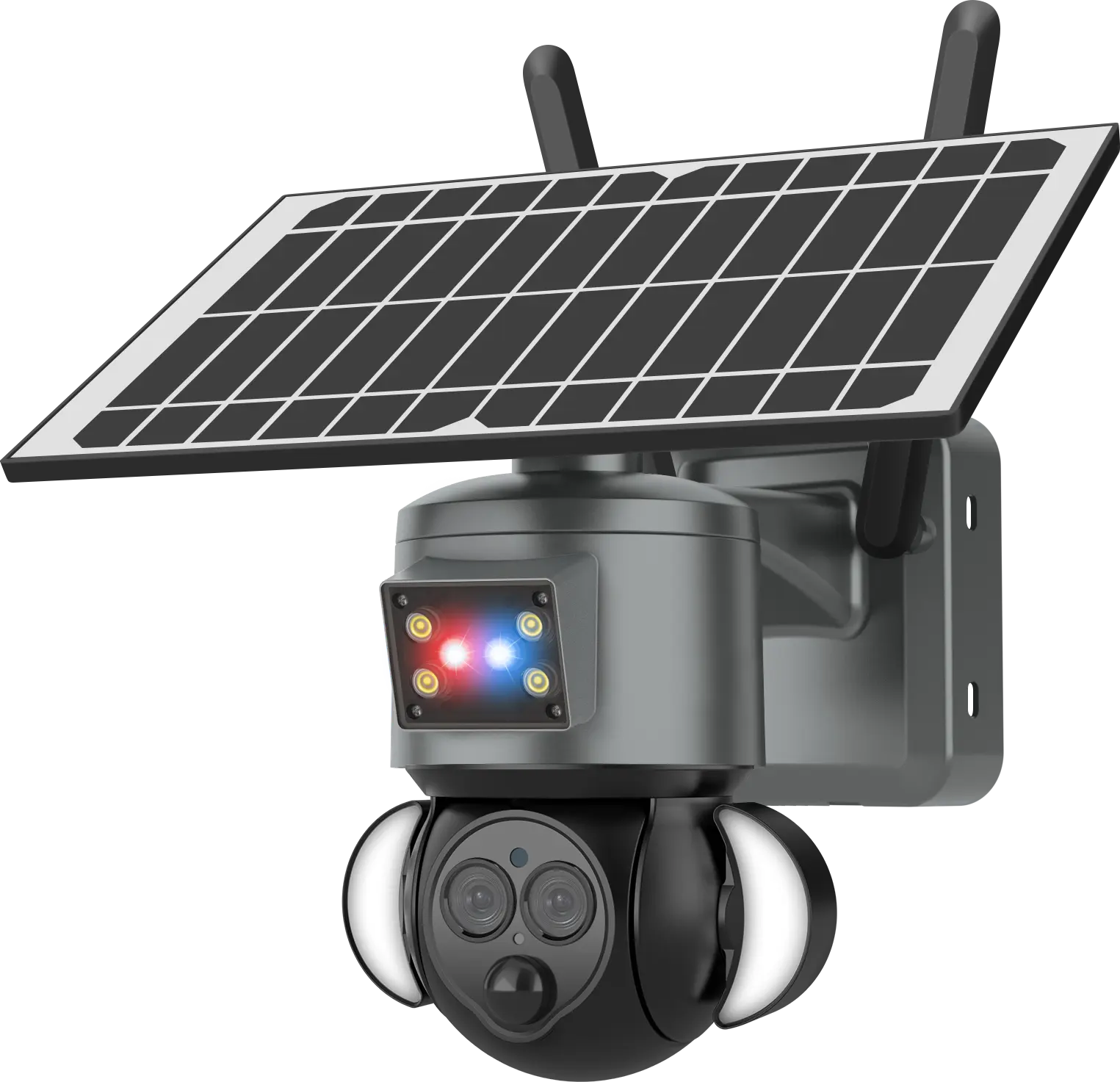 6mp عدسة مزدوجة 9W 20X تكبير بصري Ubox تطبيق مزدوج بير AI Humanoid كشف 4G كاميرا أمنية تعمل بالطاقة الشمسية