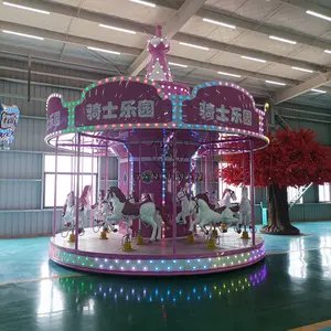 Fabrika fiyat açık oyun alanı ekipmanları çocuk hayvanlar merry go round atlı karınca atı tema parkı sürmek
