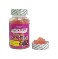 Gummies Strong Gluta Berry Premium, blanchiment de la peau, stimulant immunitaire, ingrédients entièrement biologiques, éliminateur de taches brunes, complément anti-acné