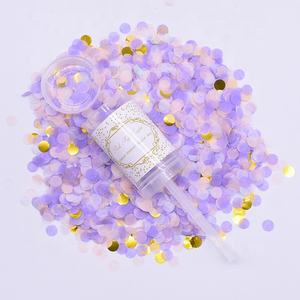 Mini piñata en papier de riz doré avec confettis pailletés, canon à confettis, papier de soie, confettis à pousser - Product Image 5