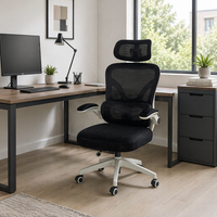 Chaise de bureau ergonomique moderne pivotante avec support lombaire en maille, réglable, de luxe, pour PDG, personnalisable, ensemble de mobilier de bureau