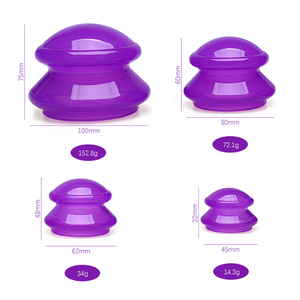 Conjunto de Ventosas de <span class=keywords><strong>Silicone</strong></span> Personalizadas com Logotipo para Massagem Facial e Terapia a Vácuo - Product Image 5