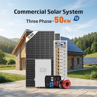Sistema Completo de Energía Solar de 50kW 100kWh con Almacenamiento en Baterías de Litio para Suministro de Energía de Respaldo para Villas