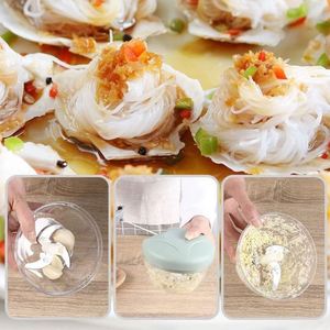 500ml Manual Plastic Food Processor <b>Vegetable</b> Chopper Portable Hand Pull String Garlic Mincer Onion <b>Cutter</b> Sustainable Stainless - Product Image 2