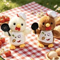 Boneka Hewan Super Lembut 12cm dengan Isian Kapas PP - Gantungan Kunci Penghilang Stres untuk Mesin Cakar