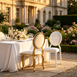 Compre al por Mayor Sillas Tiffany Chiavari Blancas de Metal para Bodas y Comedor - Product Image 1