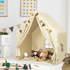 Tiendas de campaña para cama individual, grandes, con diseño de <span class=keywords><strong>castillo</strong></span> de princesa y pompones, para jugar en interiores, tipo <span class=keywords><strong>casa</strong></span> de juegos, para niña, con dosel para cama - Product Image 6