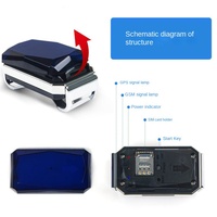 Localisateur GPS étanche G12 Nouveau Gem IP67 Traceur pour chien et animal de compagnie Carte SIM 2G Matériel plastique Autonomie de la batterie de 20 heures - Anti-perte Suivi