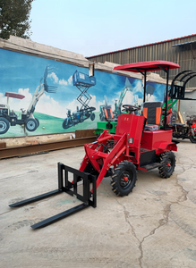 Máy Xúc Bánh Động Cơ Diesel 18hp Sử Dụng Trang Trại Máy Xúc Lật Sân Trước Máy Kéo Có 4 Trong Một Xô - Product Image 4