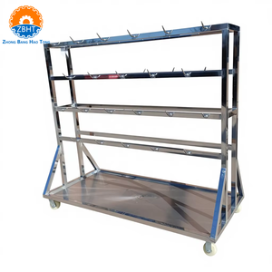 รถเข็นลำเลียงสแตนเลส ZBHT 304 สำหรับขนส่งสัตว์ในโรงฆ่าสัตว์ อุปกรณ์ขนส่งที่ทนทานสำหรับการแปรรูปเนื้อสัตว์ - Product Image 1