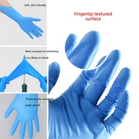 Gants jetables en vinyle/nitrile, résistants à l'huile, imperméables, résistants aux acides et aux alcalis, gants de protection en nitrile hautement élastiques