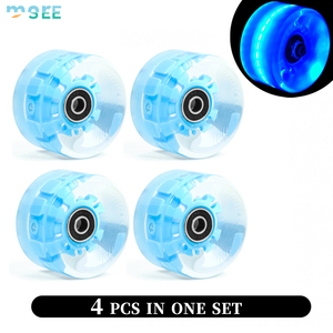 SeeMore 4pcs 82A Härte Clear PU Skateboard Street Skating Wheel Polyurethan Skateboard Griffbrett Räder - Product Image 5