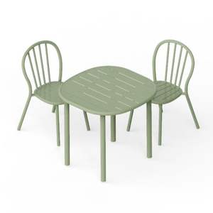 Fait dans la chaise latérale empilable en métal de style européen de Taïwan pour le mobilier extérieur en aluminium - Product Image 3