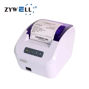 Pemasok printer bluetooth label termal mini Desktop ZYWELL printer logo termal tanpa tinta 3 inci