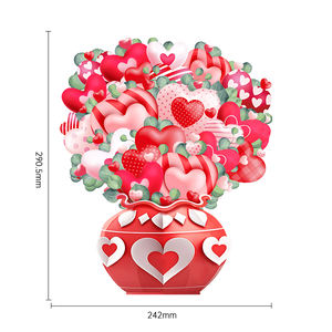 Paper <strong>Card</strong> for Her <strong>Wife</strong> Couple Birthday Anniversary <strong>Valentines</strong> Day Pop up Anniversary <strong>Card</strong> 3D Love Flower Hearts Wedding <strong>Card</strong> - Product Image 6