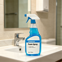 Pulvérisateur à gâchette HDPE 750 ml personnalisé avec logo couleur pour élimination des taches liquides, nettoyage et désodorisant maison, chambre, toilettes, cuisine