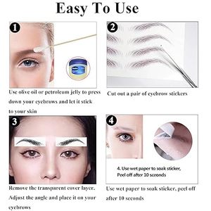 Adesivi per capelli 6d come tatuaggi impermeabili per sopracciglia, adesivo per trasferimenti di sopracciglia, tatuaggio temporaneo per sopracciglia, che si stacca dalla forma della toelettatura - Product Image 6