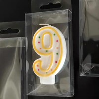 Personnalisé Simple Transparent Transparent PVC Anniversaire Bougie Emballage Boîte Jetable Aromathérapie Bougie Cadeau Boîte avec Doublure Sous Vide