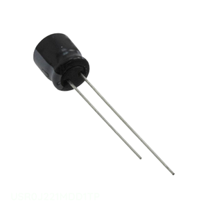 Condensador Original USR0J221MDD1TP 220 uF CAP ALUM 220UF 20% 6.3V RADIAL de Montaje a Través de Orificio - Product Image 1