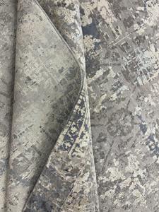 Tapis indien abstrait en soie de laine nouée à la main pour chambre à coucher salon tapis moderne de luxe 8x10 pieds - Product Image 2