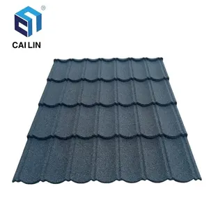 Bond Type Colorful Stone Coated Roof Tiles Telhados Sun Metal Black And Gray Color Metal Roof Tile In Nigeria