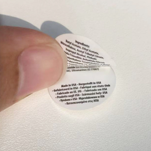 Rectangular Silver Waterproof Vinyl Sheet Label <strong>Sticker</strong> <strong>OEM</strong> Food Product <strong>Printing</strong> Beverage Flexography Ingredients Brand - Product Image 4