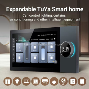 8*30W Alexa <strong>Amplifier</strong> Ceiling <strong>Speaker</strong> Wall-Mounted IPS Display <strong>USB</strong> Powered WiFi Supported Two Zones Playback Zigbee Tuya Host - Product Image 2