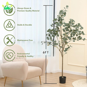 Arbre artificiel plante <span class=keywords><strong>Eucalyptus</strong></span> arbre grand moderne grande plante en <span class=keywords><strong>pot</strong></span> pour <span class=keywords><strong>intérieur</strong></span> extérieur maison bureau parfait articles ménagers cadeau décor - Product Image 6