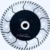 Disque de lame de coupe de diamant de 5 pouces avec bride M14 ou 5/8 ''-11 pour pierre de marbre de granit