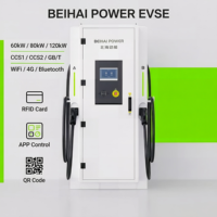 Station de recharge rapide DC 360 kW pour la gestion de flotte, avec double prises et entrée 380 V, unité de chargeur EV commercial