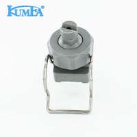 KUMEA 20570 26988 Buse à œillet à clip unique, réglable, à jet sphérique, à jet plat, à jet conique complet, à fixation par pince