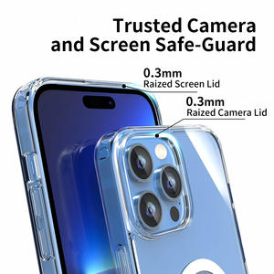 Logo antichoc clair <span class=keywords><strong>chargeur</strong></span> Mag étuis de téléphone portable étui de téléphone magnétique transparent sûr pour <span class=keywords><strong>Iphone</strong></span> 15 <span class=keywords><strong>14</strong></span> 13 <span class=keywords><strong>Pro</strong></span> <span class=keywords><strong>Max</strong></span> - Product Image 3