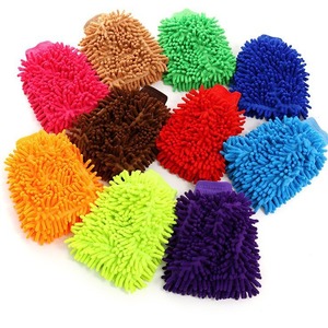 Gants de nettoyage de voiture en chenille Yi Kailing, double face, épaissis, en polyp corallien, pour lavage auto, petits, moyens, grands, imperméables - Product Image 2