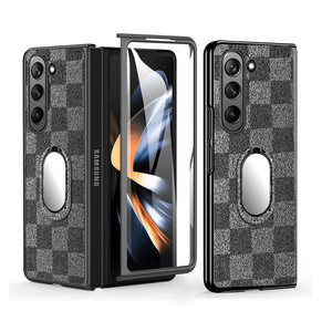 Funda con Anillo Electrochapado y Purpurina para Samsung Z Fold/Flip, Funda Todo en Uno, Venta al Por Mayor - Product Image 2